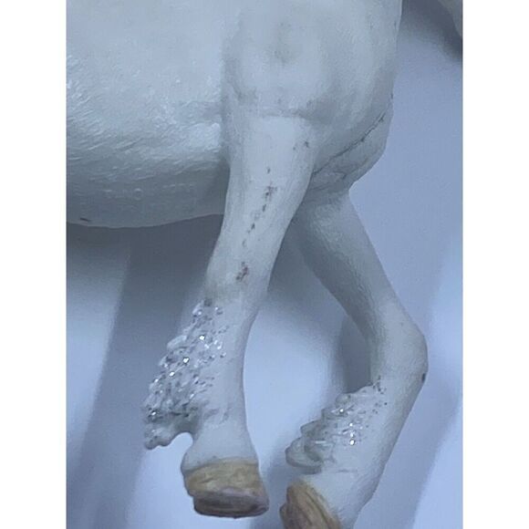 SCHLEICH D-73527 White Unicorn Rainbow Sparkle Mane Tail Germany - Picture 9 of 11